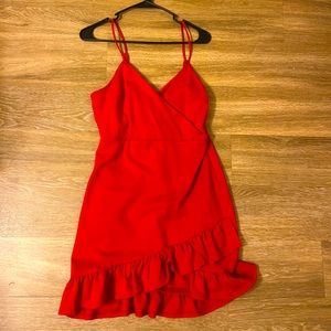 Red Lulus game day dress. Worn once. Like new. Open to negotiation